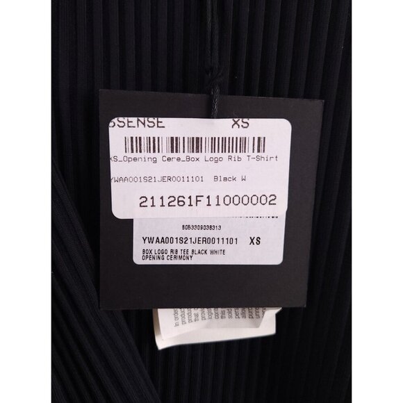 Opening Ceremony Box Logo-Print Rib T-Shirt Size XS Womens Black Tee $180 - Picture 8 of 15